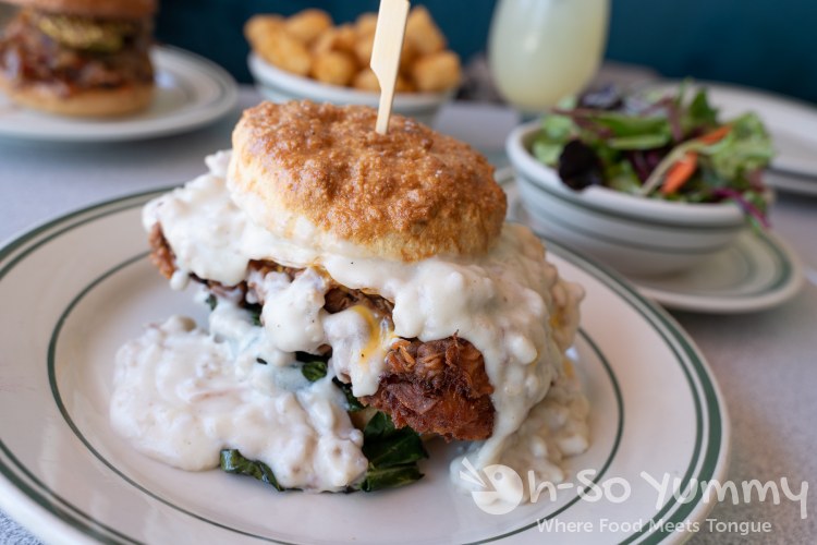 Fried Chicken Biscuit Sandwich at Royale Cocktails and Hamburgers Fried Chicken Biscuit Sandwich at Royale Cocktails and Hamburgers