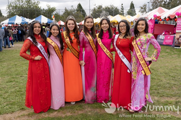 Lunar New Year pageant queens at Tet Festival Mira Mesa Lunar New Year pageant queens at Tet Festival Mira Mesa