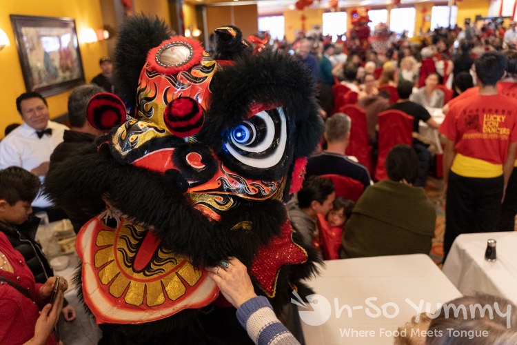 Traditional Lion Dance at Jasmine Seafood for Lunar New Year Traditional Lion Dance at Jasmine Seafood for Lunar New Year