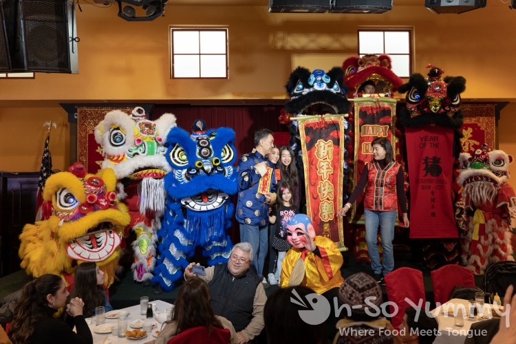 Traditional Lion Dance at Jasmine Seafood for Lunar New Year Traditional Lion Dance at Jasmine Seafood for Lunar New Year