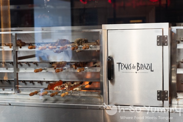 the meats at Texas de Brazil churrascaria in The Shoppes at Carlsbad the meats at Texas de Brazil churrascaria in The Shoppes at Carlsbad