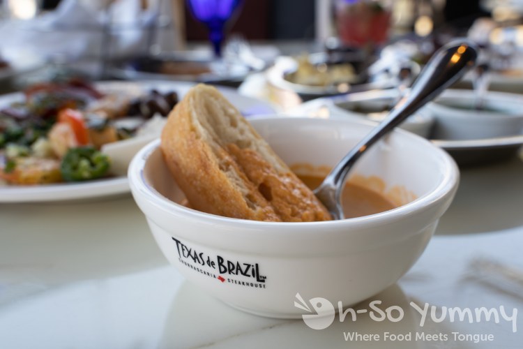 soup at Texas de Brazil churrascaria in The Shoppes at Carlsbad soup at Texas de Brazil churrascaria in The Shoppes at Carlsbad