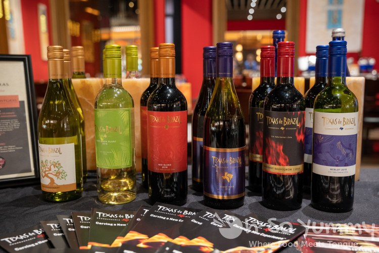 Texas de Brazil wine collection at Texas de Brazil Churrascaria Steakhouse in Carlsbad Texas de Brazil wine collection at Texas de Brazil Churrascaria Steakhouse in Carlsbad
