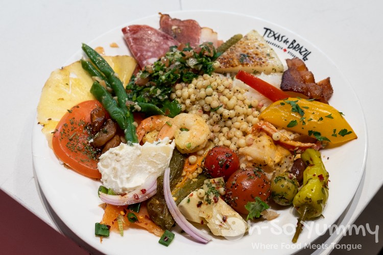 Salad Bar Plate at Texas de Brazil Churrascaria Steakhouse in Carlsbad Salad Bar Plate at Texas de Brazil Churrascaria Steakhouse in Carlsbad