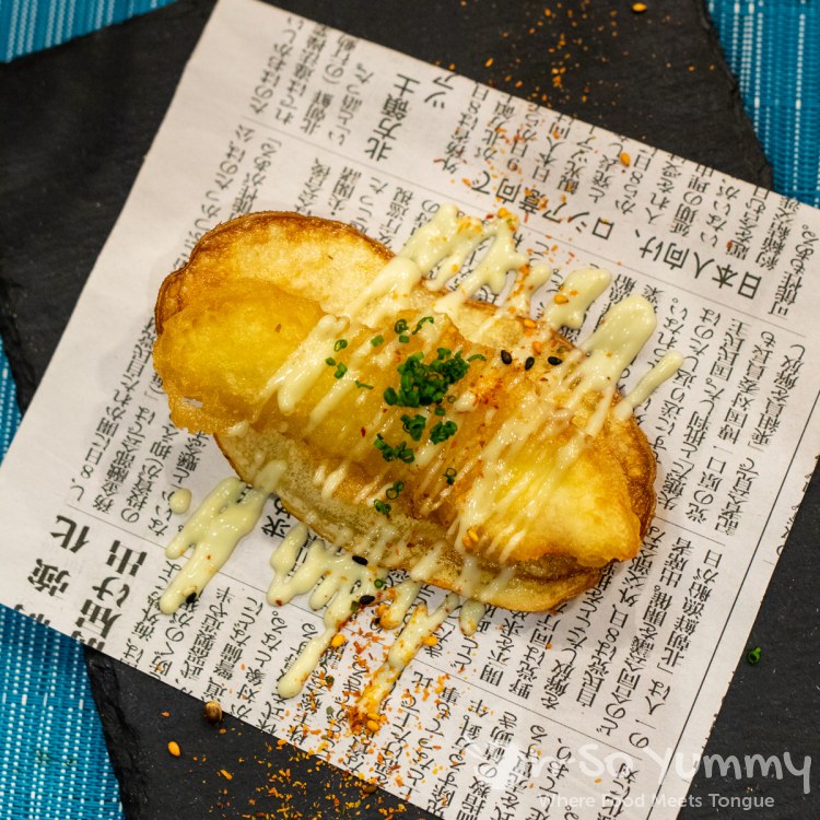 Fish and Chips course during omakase at Too Sushi Project Fish and Chips course during omakase at Too Sushi Project