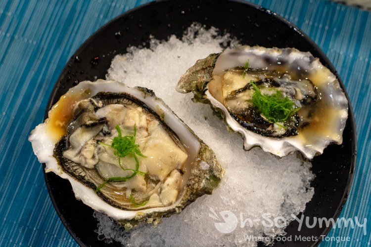 Puget Sound oysters course during omakase at Too Sushi Project Puget Sound oysters course during omakase at Too Sushi Project