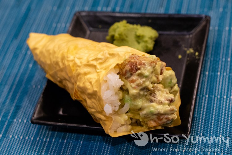 Zig Zag hand roll course during omakase at Too Sushi Project Zig Zag hand roll course during omakase at Too Sushi Project