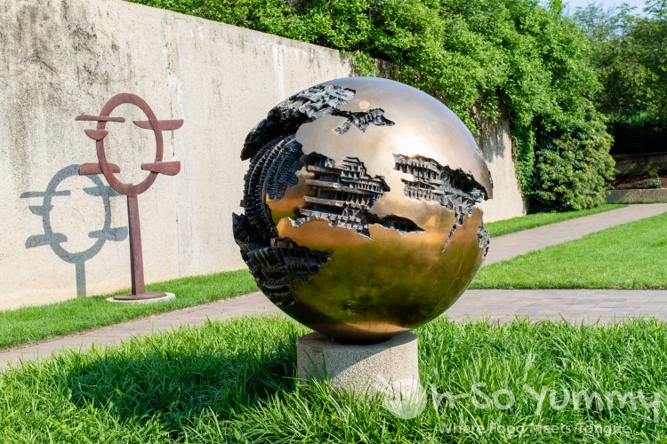globe inside the National Mall and Memorial in Washington DC globe inside the National Mall and Memorial in Washington DC