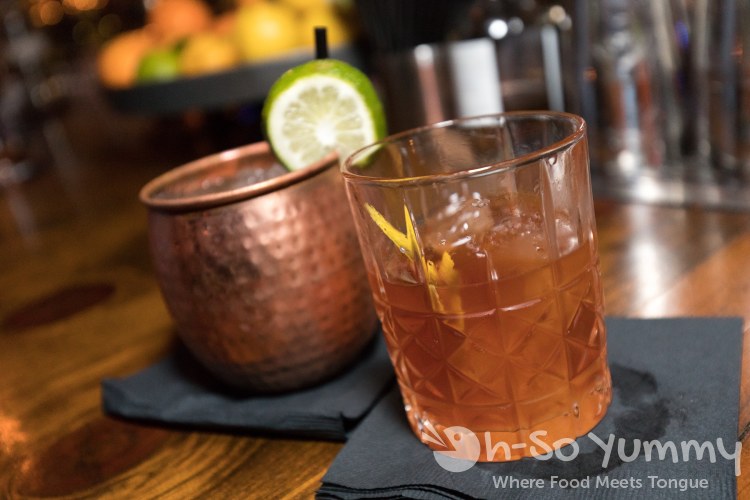 Cocktails at The Whiskey House in downtown San Diego Cocktails at The Whiskey House in downtown San Diego