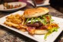 hangover burger at Oscar Wilde in San Diego